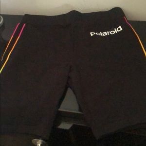 Polaroid biker shorts *forever 21*